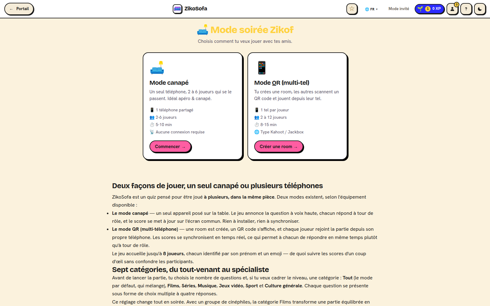 ZikoSofa sur Zikof : jouer à plusieurs sur un seul canapé ou avec les téléphones de chacun